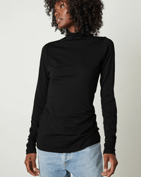 Velvet by Graham & Spencer Talisia Turtleneck Top in Black 