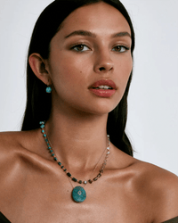 Chan Luu Daphne Beaded Necklace in Turquoise Mix 