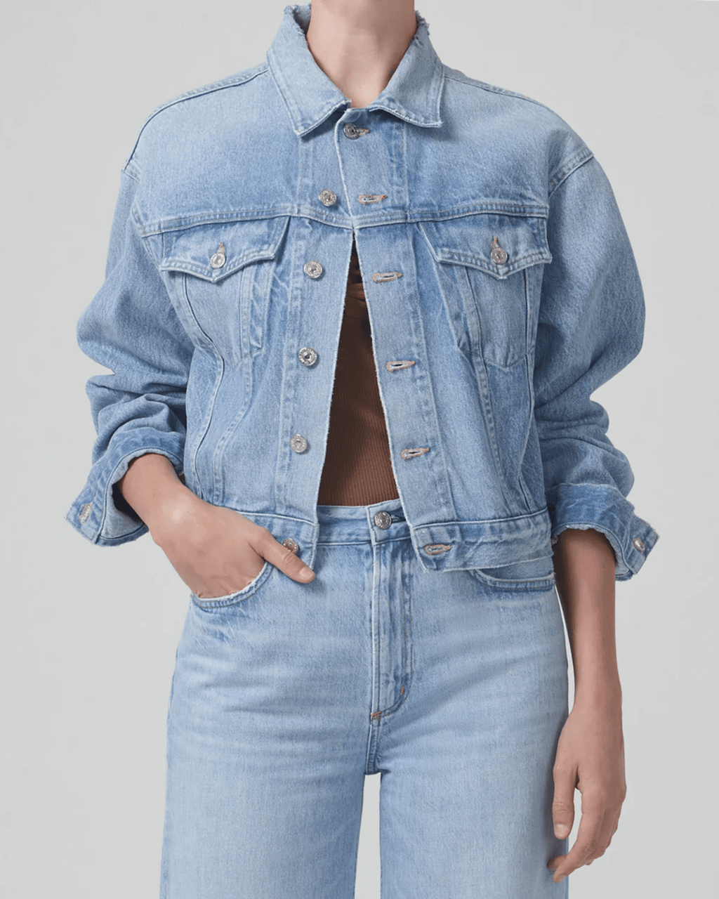 Citizens of Humanity Dulce Denim Jacket in Seaplane - Bliss Boutiques