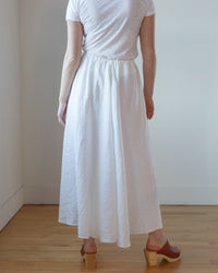 CP Shades Clothing Deidra Skirt HW Linen Twill in White